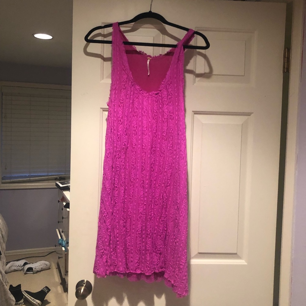 Free people pink midi dress